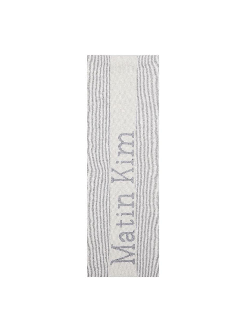 MUSINSA公式 | MATIN KIM MATIN STRIPE MUFFLER IN WHITE