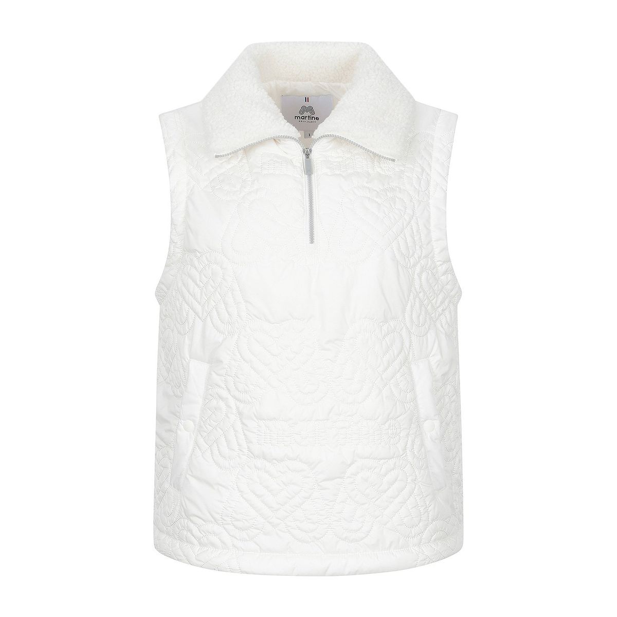마틴골프(MARTINE GOLF) Heart Quilting Padding Vest_O/White