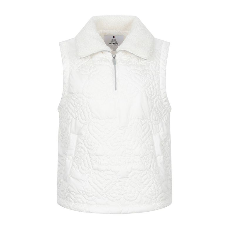 Heart Quilting Padding Vest_O/White