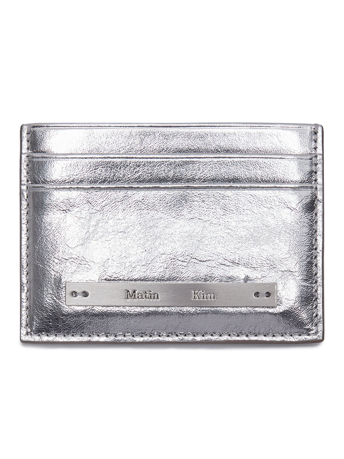 마뗑킴(MATIN KIM) VINTAGE CARD WALLET IN SILVER