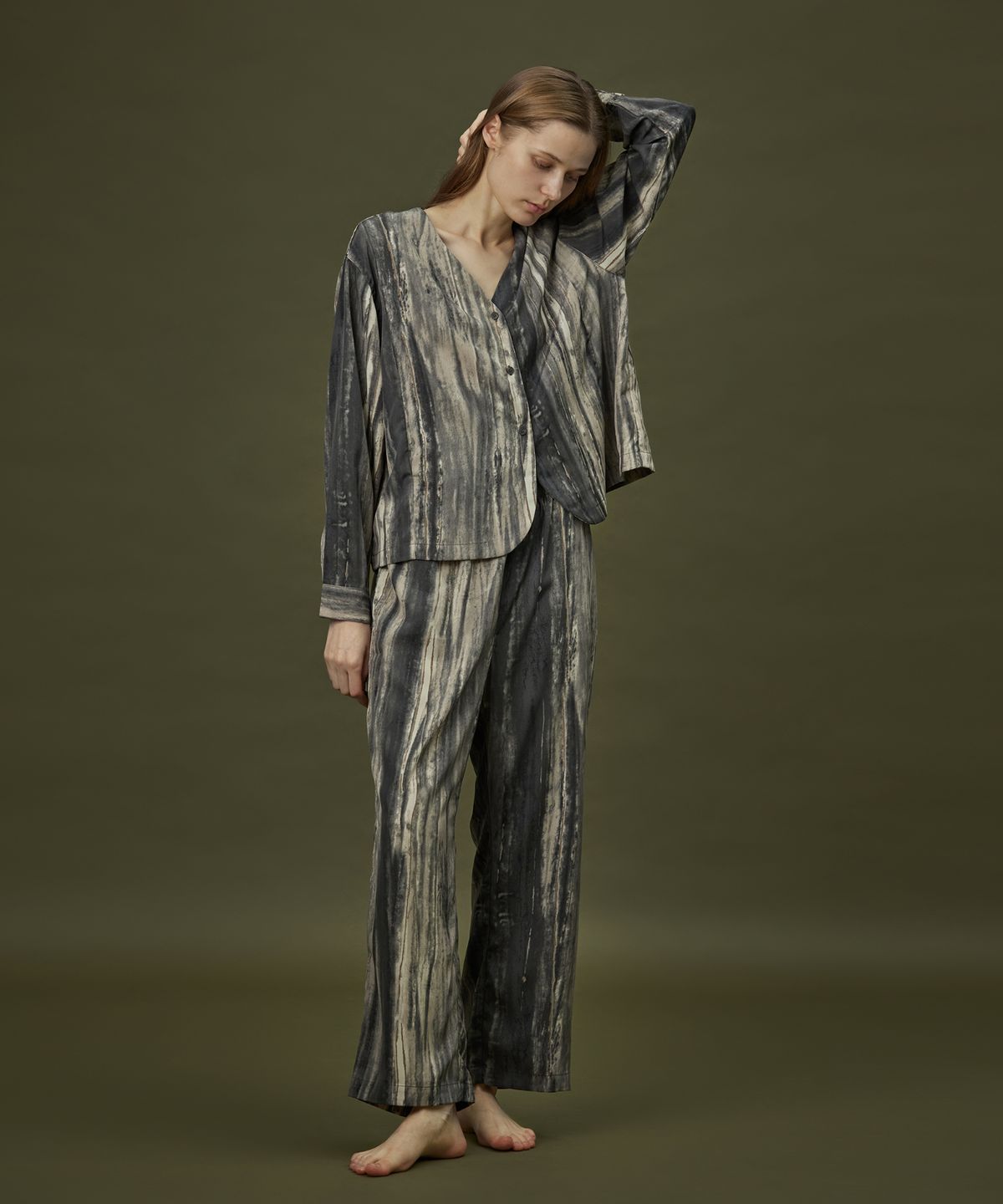 아템포(ATEMPO) COZY ROUND PAJAMA SET_flow grey