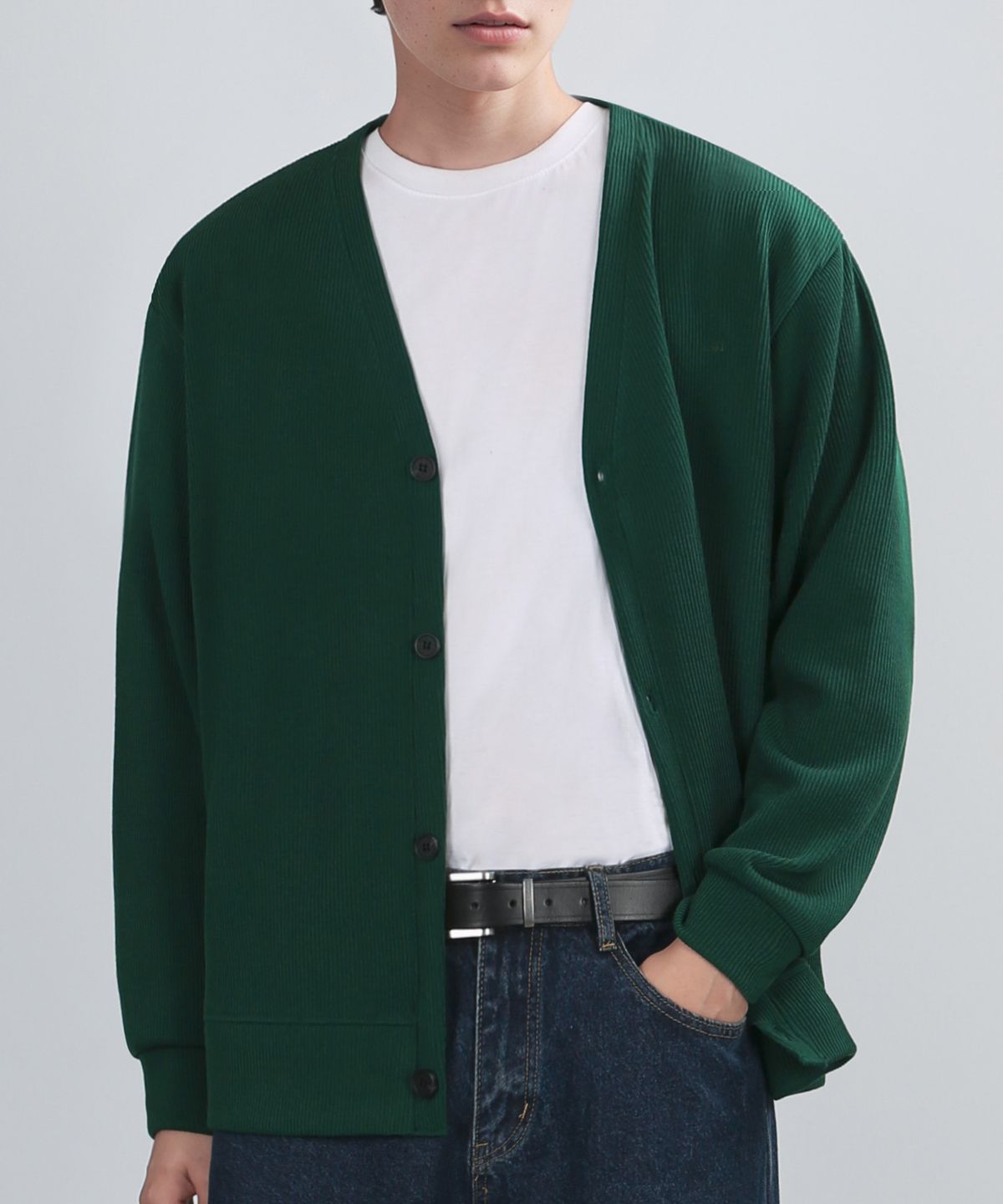베리베인(VERYVAIN) GAFF TEX CARDIGAN (GREEN)