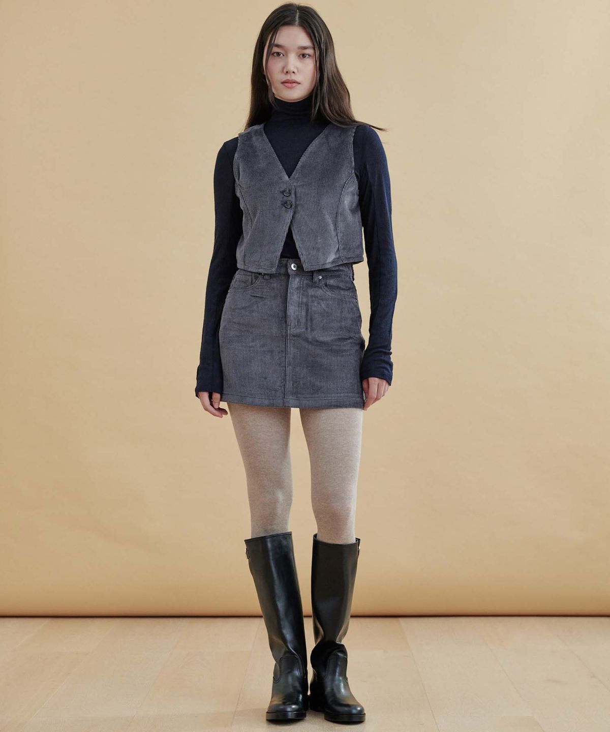 플랙 우먼(PLAC WOMEN) 코듀로이 스커트 M97 린스드