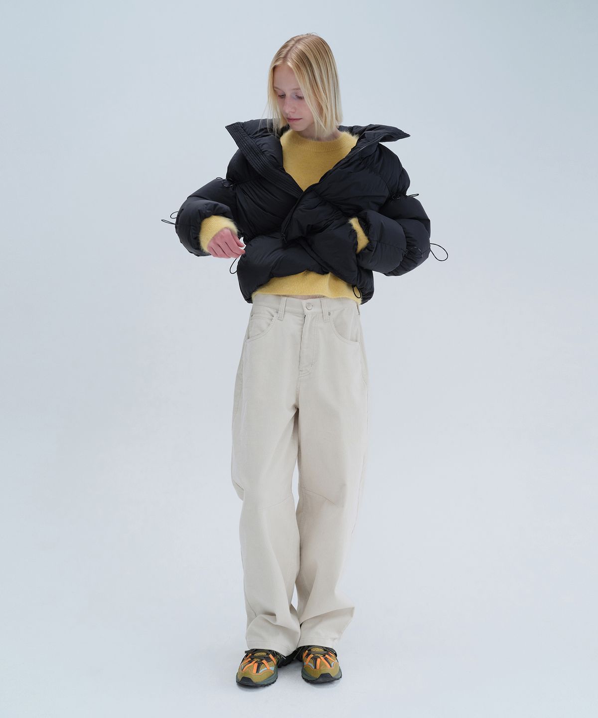 다이애그널(DIAGONAL) STOPPER SHORT PADDING (black)