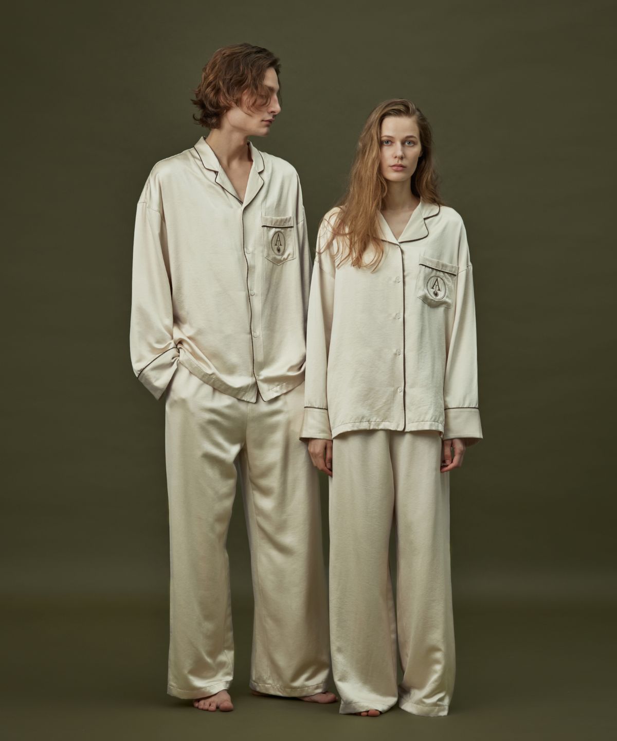 아템포(ATEMPO) CLASSIC PAJAMA COUPLE SET_champagne