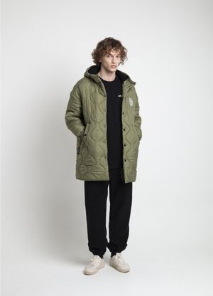 유니 겨울 롱패딩_KHAKI