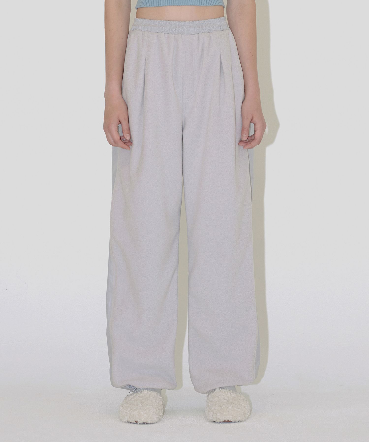 ★ DIAGONAL★ FLEECE MIXED PANTS grey DA233PT10GR MUSINSA | DIAGONAL FLEECE MIXED PANTS (grey)
