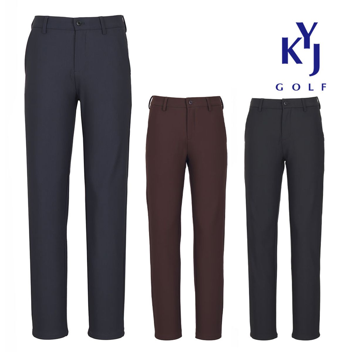 김영주 골프(KIM YOUNG JOO GOLF) 간절기 나이스 스판 고탄력 남성 골프팬츠 KNFMSL38
