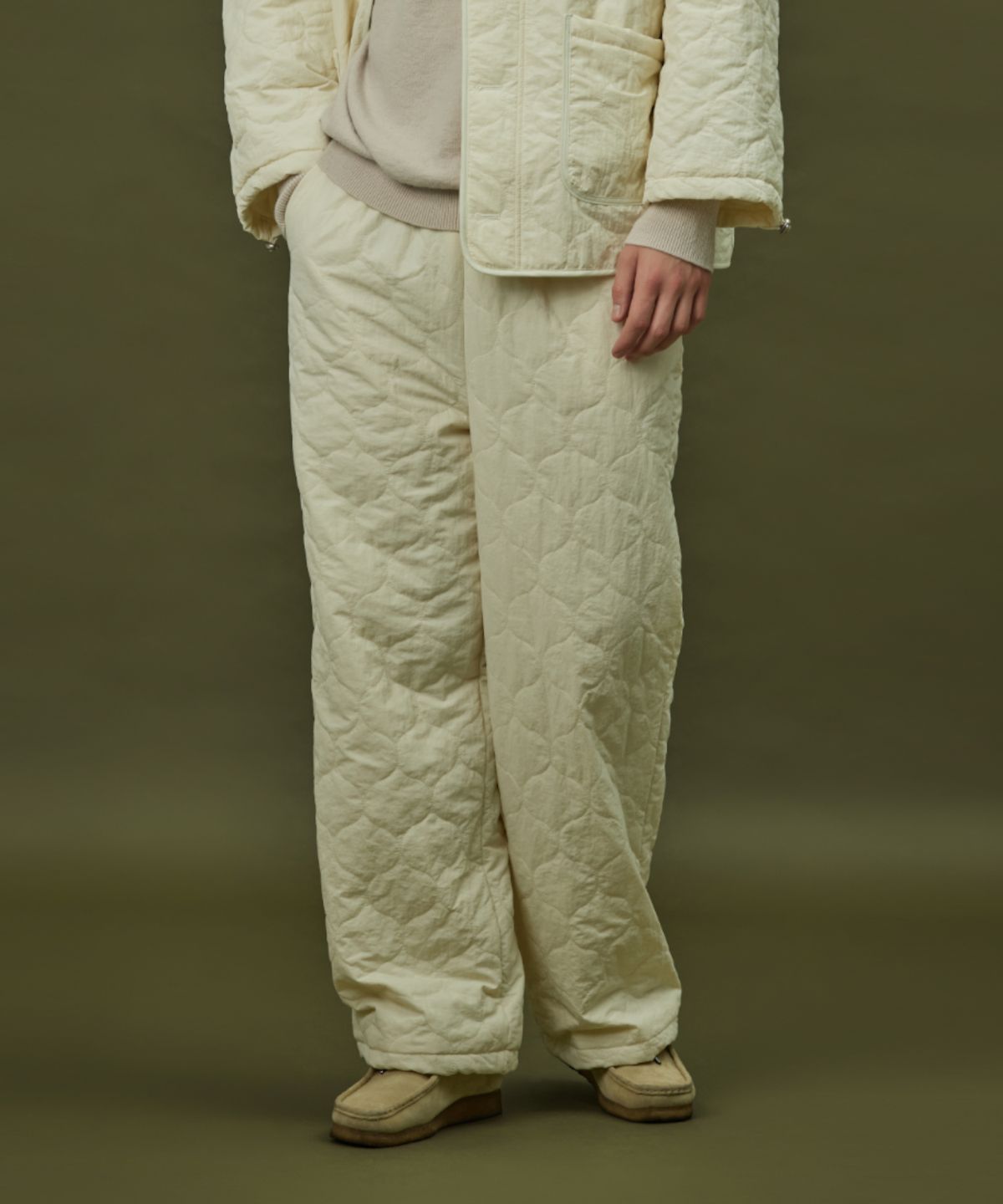 아템포(ATEMPO) QUILTING PADDING PANT_ivory (men)