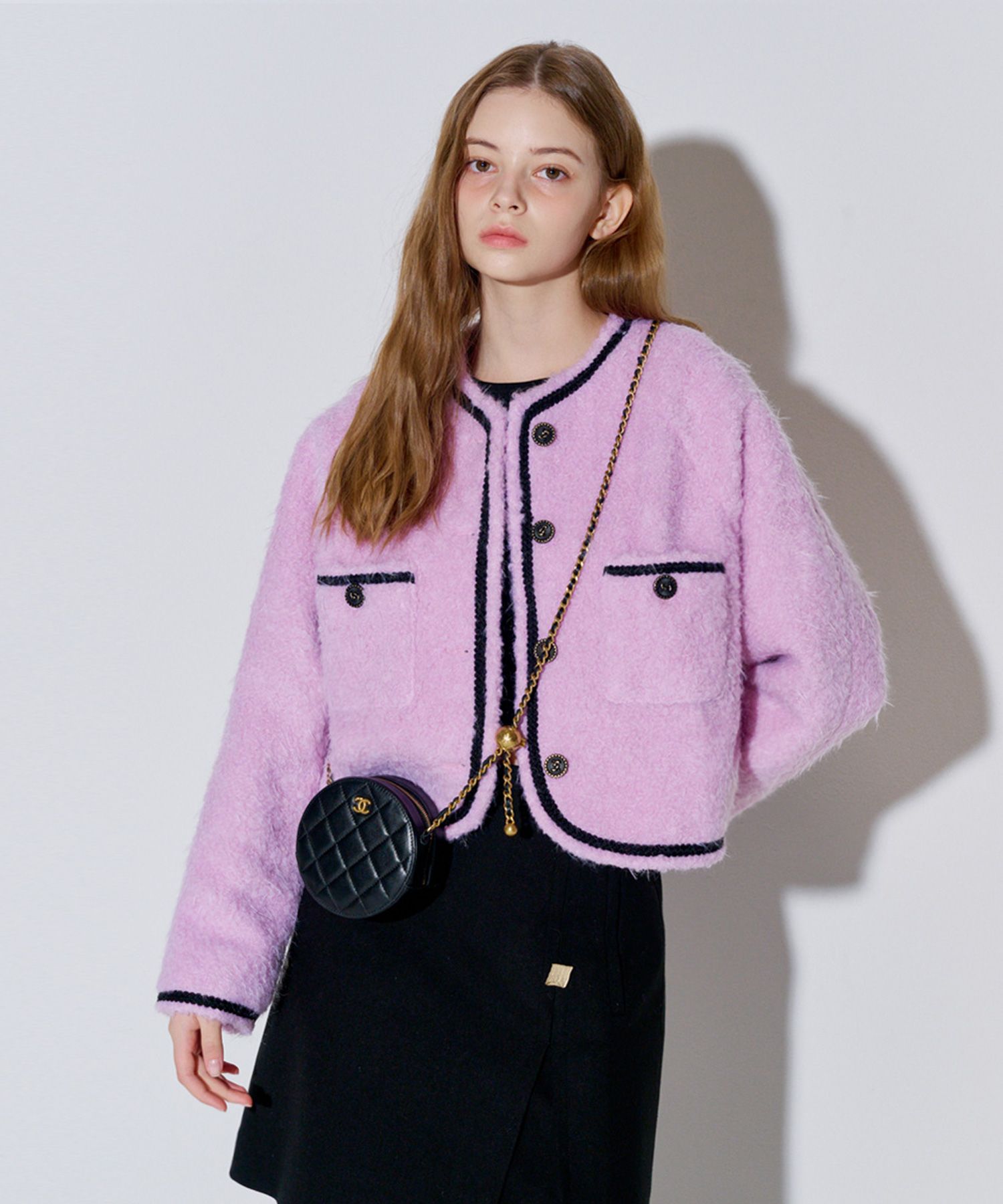 MUSINSA公式 | OPENING SUNSHINE フラッフィーツイードファー