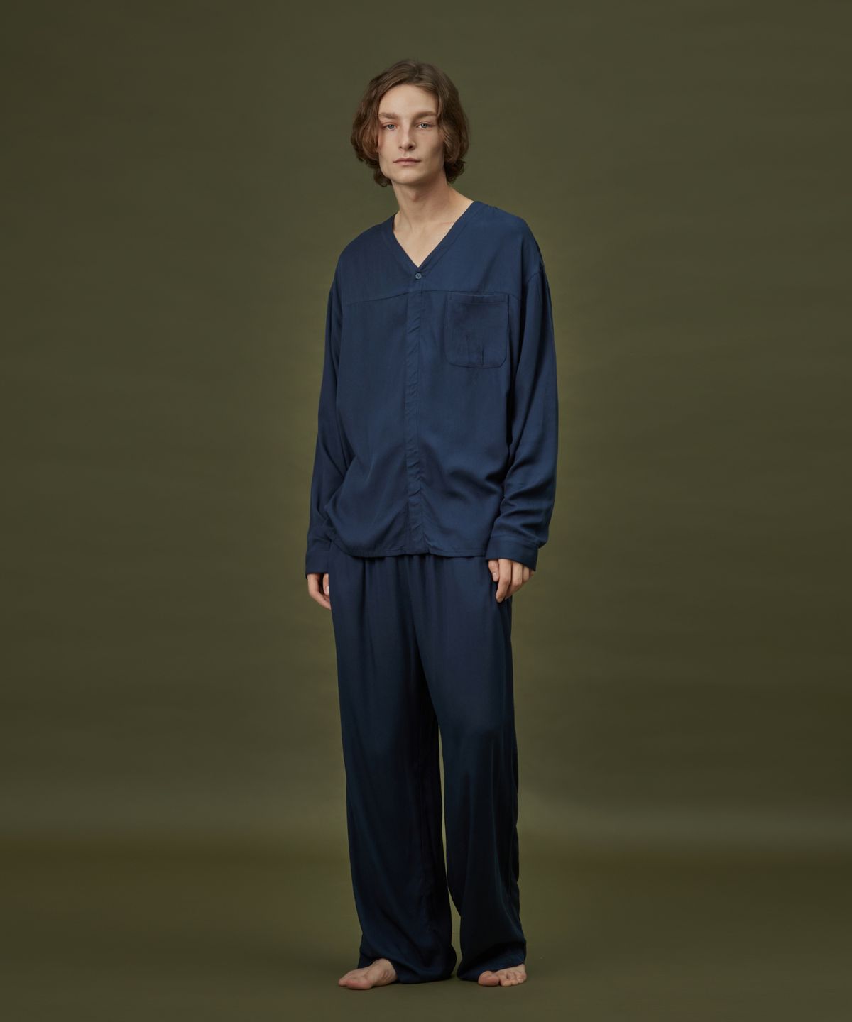 아템포(ATEMPO) COZY PAJAMA SET_soft navy