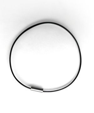 [남여공용] 써지컬스틸+심플가죽목걸이 / GHMN-432