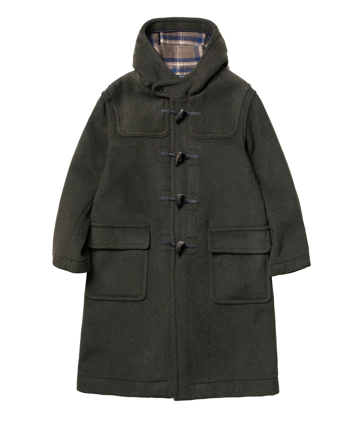 런던트레디션(LONDONTRADITION) Milford Mens Duffle Coat - Seaweed 176