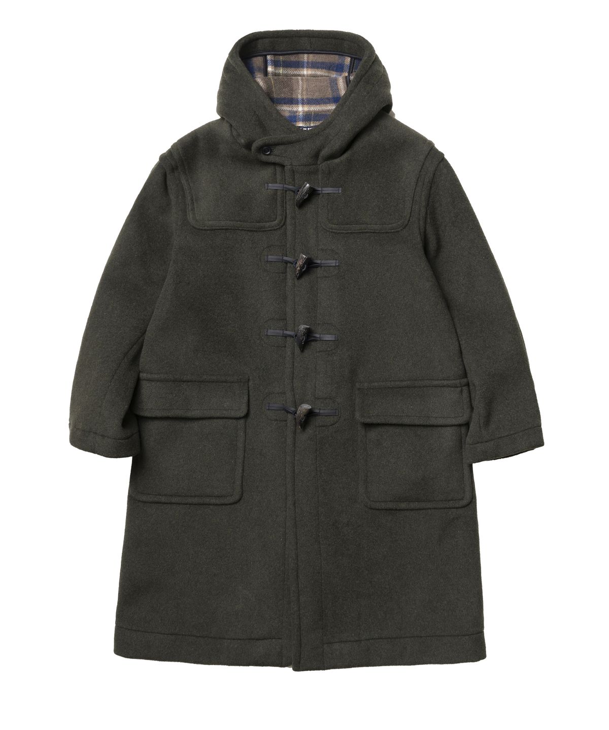 런던트레디션(LONDONTRADITION) Milford Mens Oversize Duffle Coat - Seaweed 176