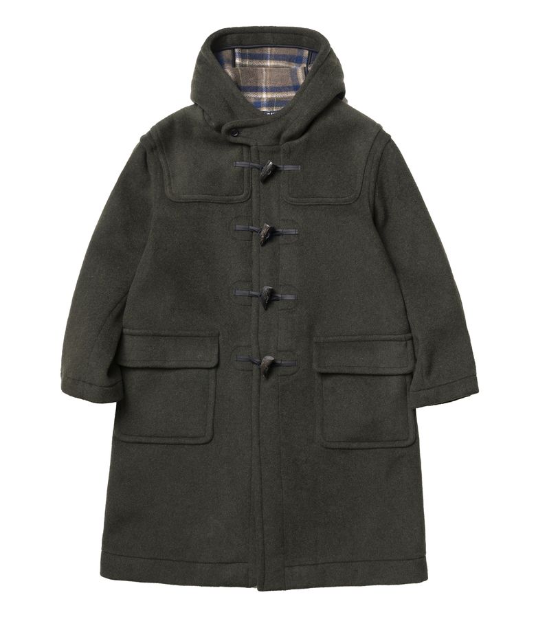 Milford Mens Oversize Duffle Coat - Seaweed 176