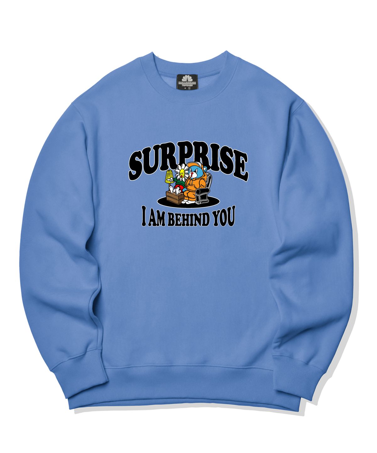 트립션(TRIPSHION) SURPRISE DUO GRAPHIC 크루넥 - 블루