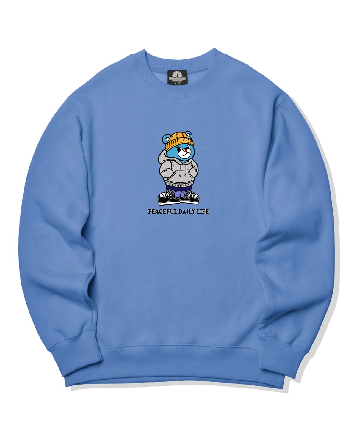 트립션(TRIPSHION) CITY BEAR GRAPHIC 크루넥 - 블루