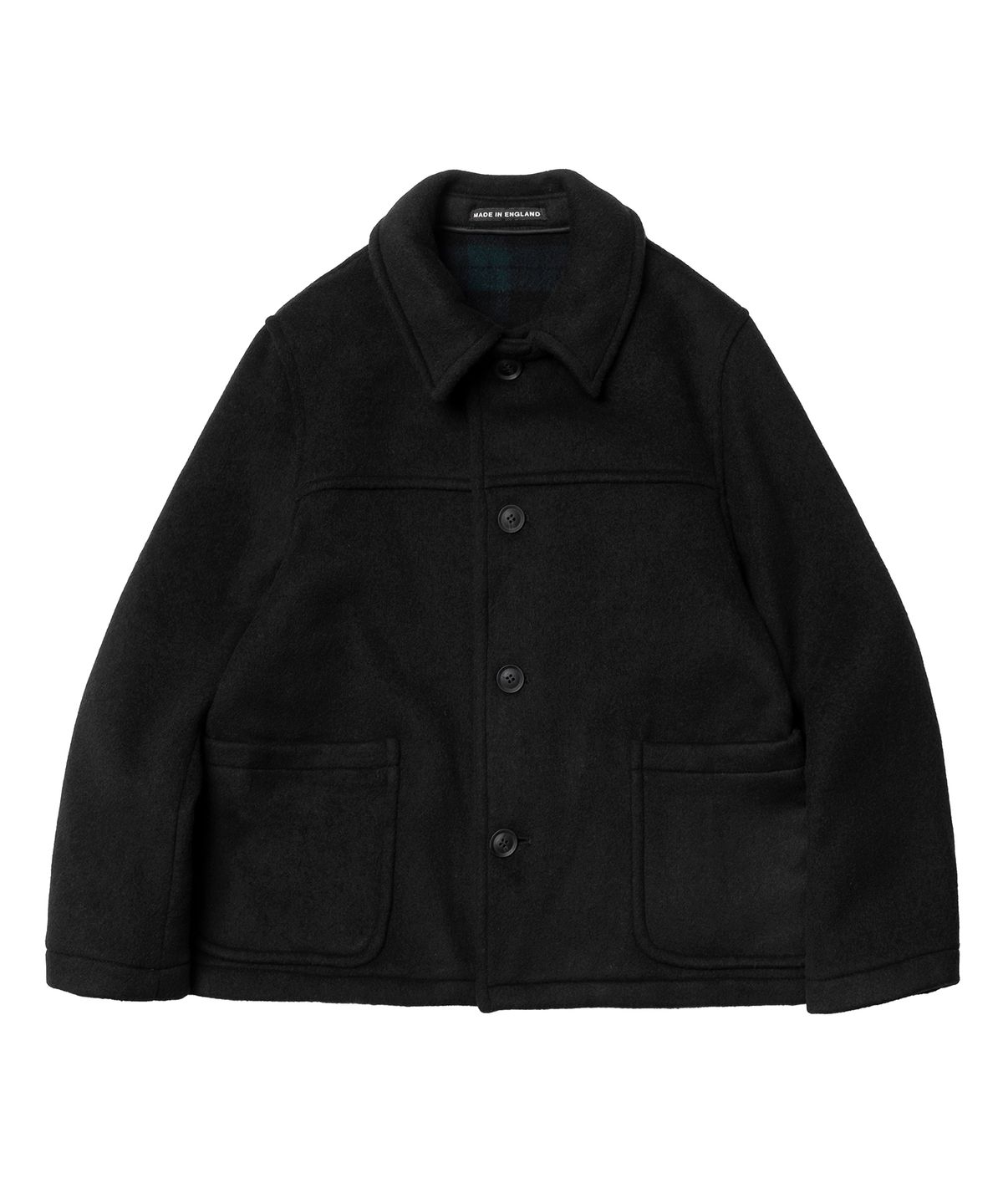 런던트레디션(LONDONTRADITION) Jackson Mens Short Jacket - Black BW A41