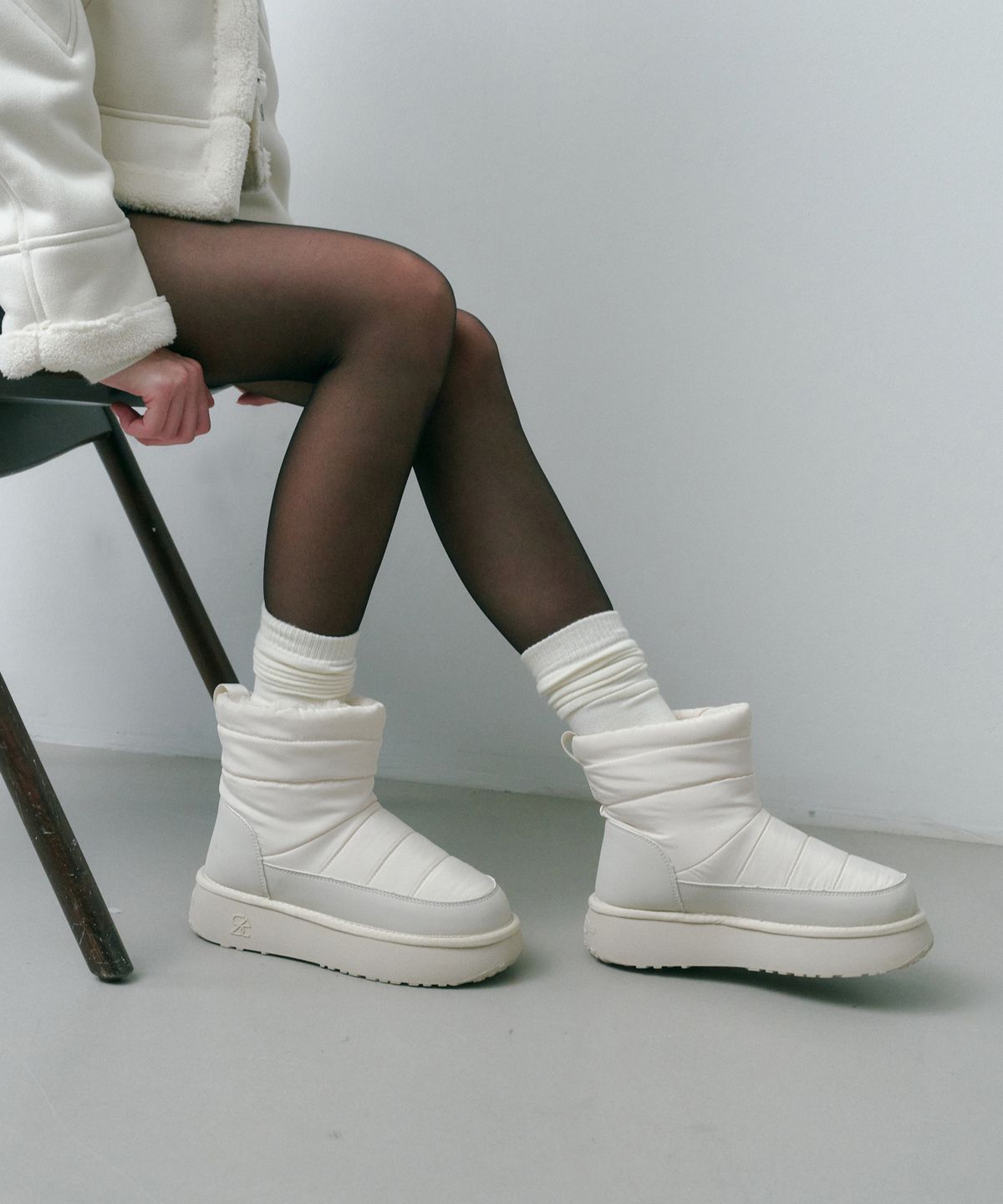 솔트앤초콜릿(SALT AND CHOCOLATE) 퍼지 플랫폼 패딩부츠 412346022 (4cm/2colors)