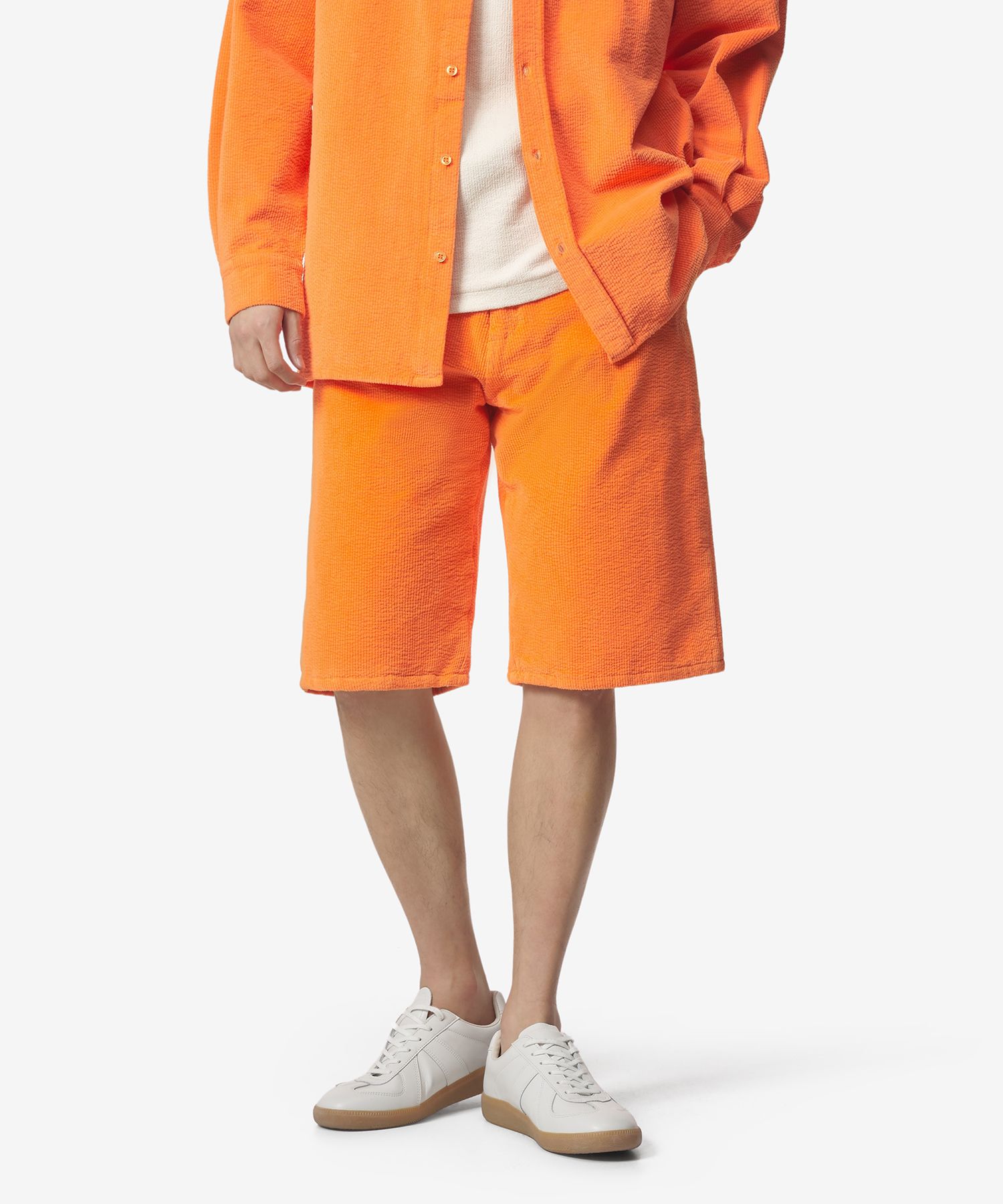 MUSINSA公式 | ERL コーデュロイデニムショートパンツ - オレンジ