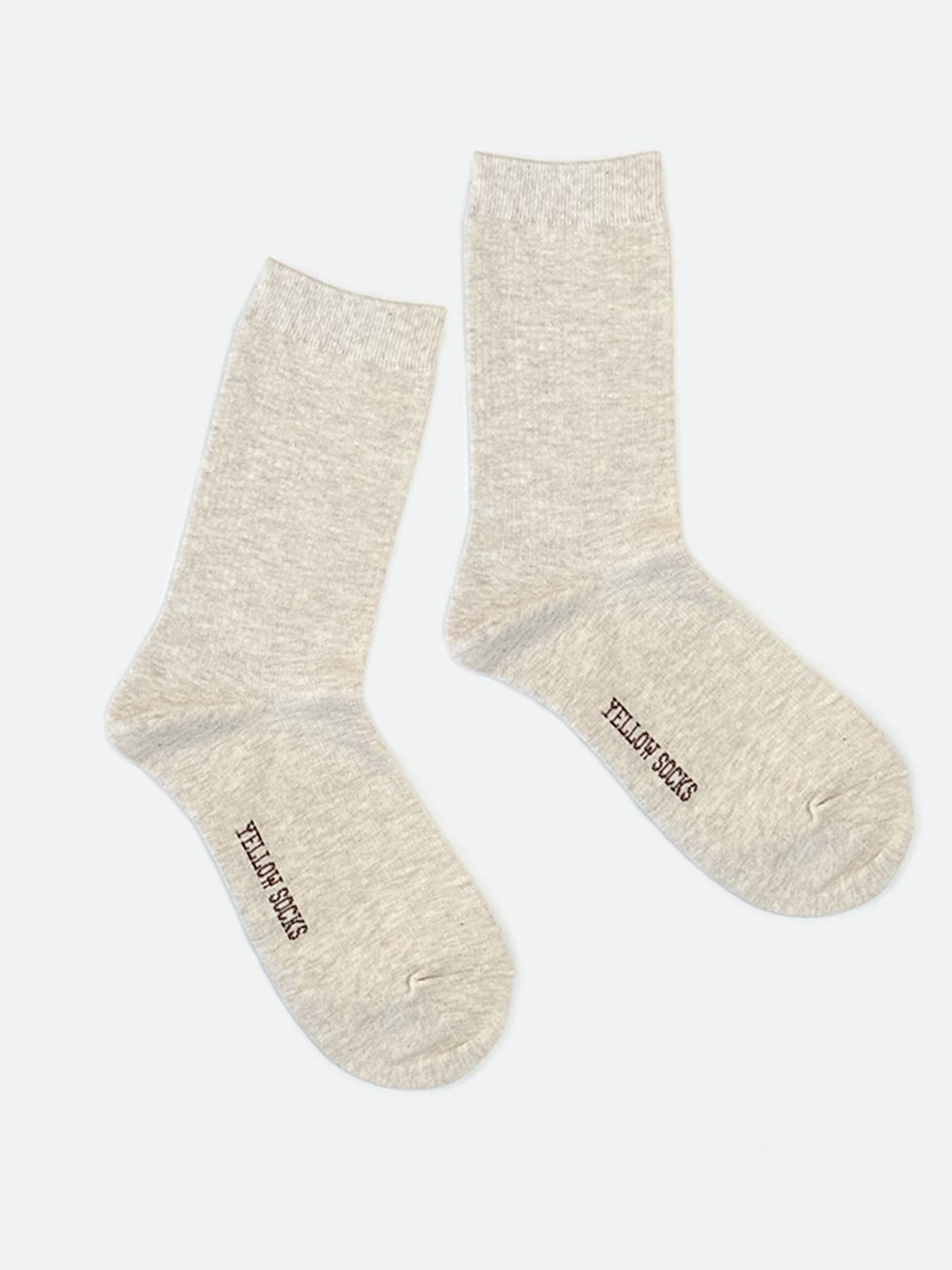 옐로우삭스(YELLOWSOCKS) 소프트 골지 오트밀