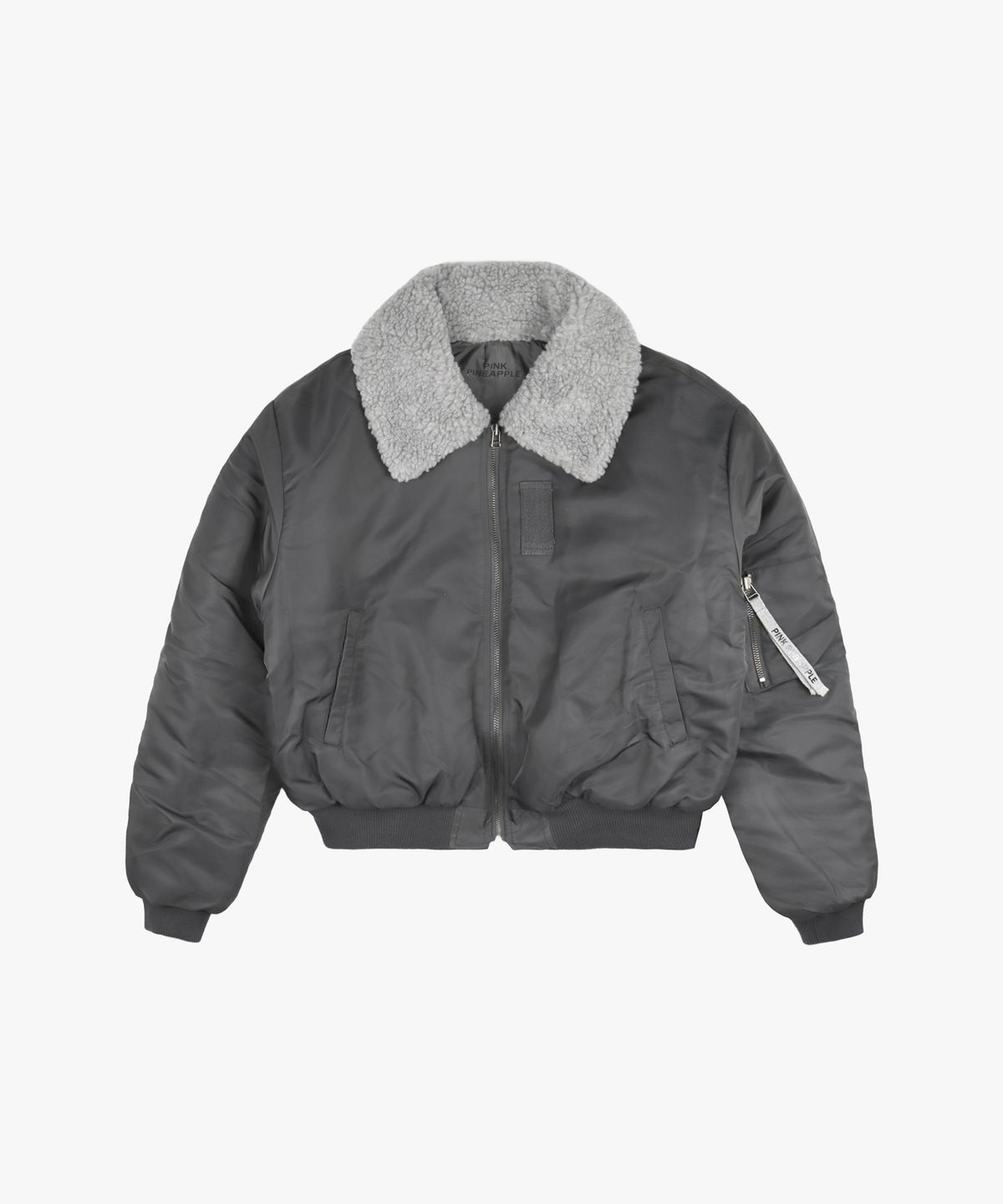 핑크파인애플(PINK PINEAPPLE) SHIRRING BOMBER JP_CHARCOAL