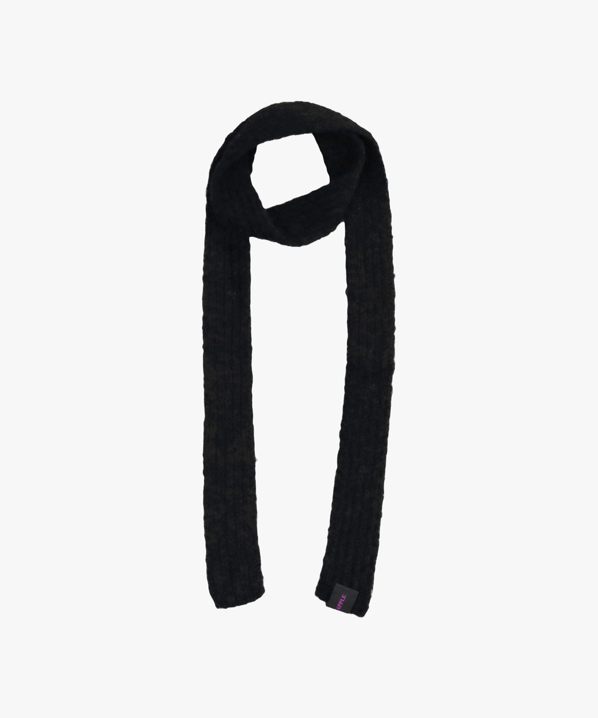 핑크파인애플(PINK PINEAPPLE) FLUFFY KNIT MUFFLER_BLACK