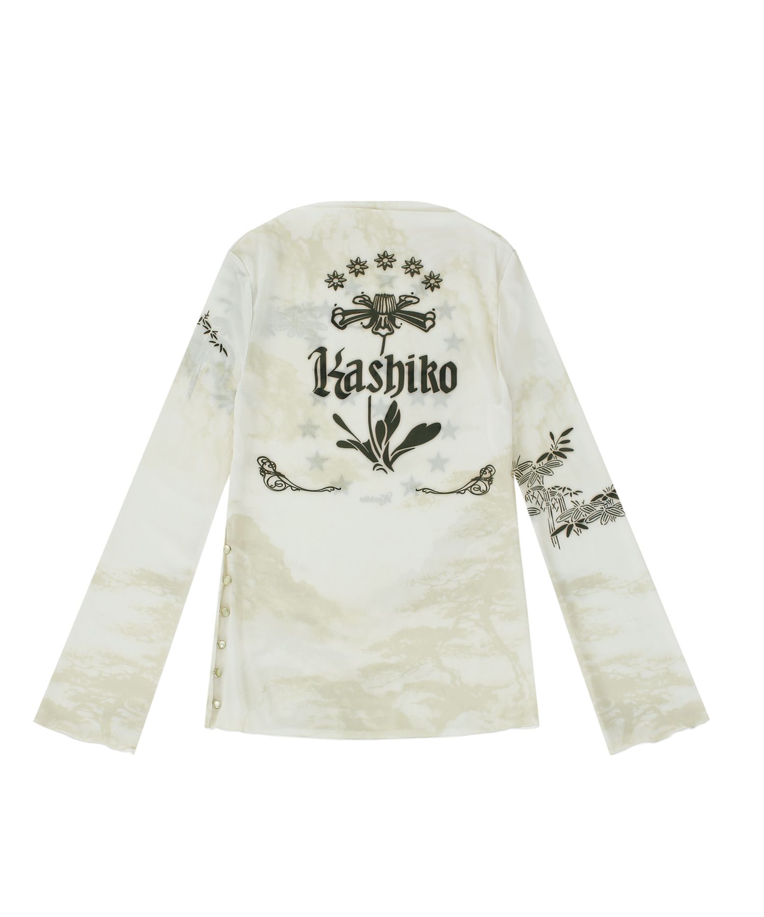 トップス Kashiko ink Painting Top MUSINSA | KASHIKO Ink painting Mesh top