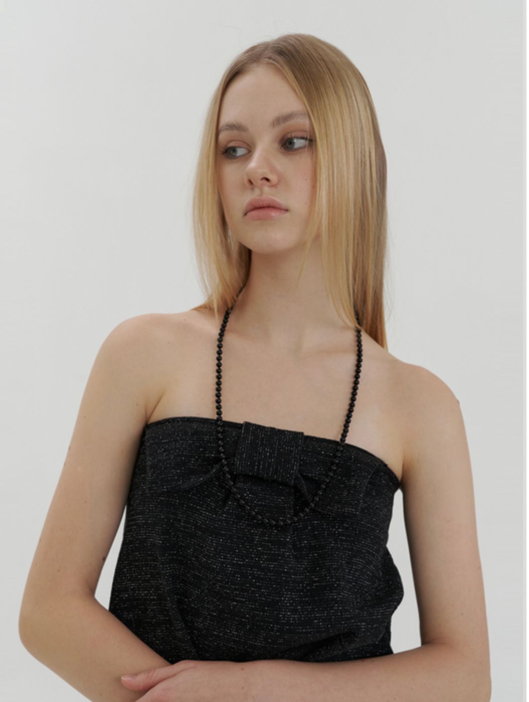 ネックレス・ペンダント [KINDABABY] sophy swarovski pearl necklace MUSINSA | KINDABABY sophy black swarovski pearl necklace