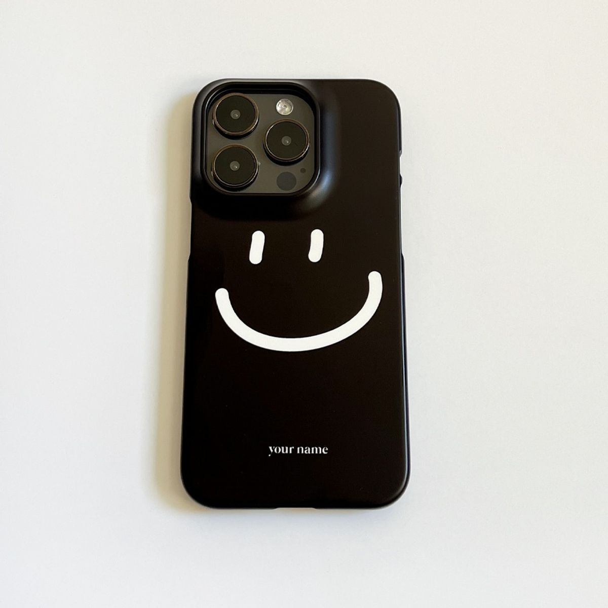 에이쓰리비쓰리(A3B3) (Phone Case) Smile Black 스마일 블랙 하드 케이스