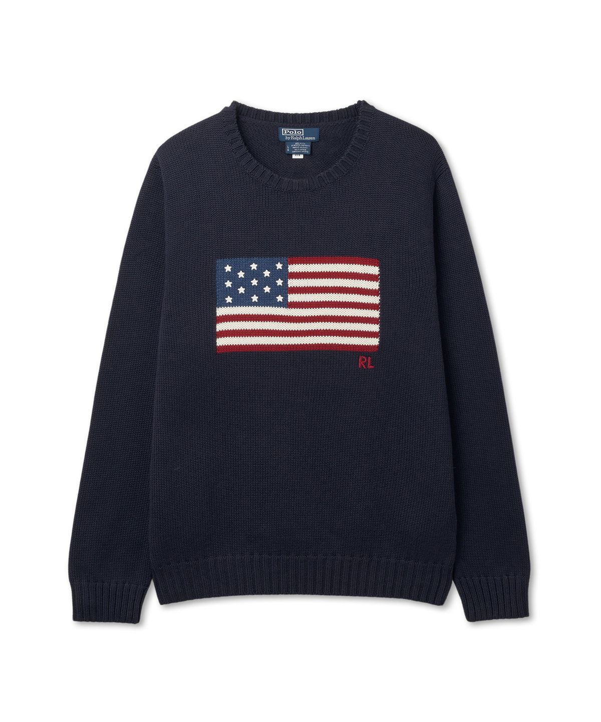 폴로 랄프 로렌(POLO RALPH LAUREN) 아이코닉 플래그 스웨터 - 블루