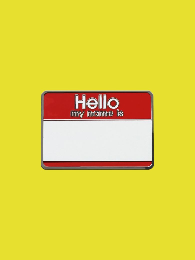 HELLO NAME TAG 핀 뱃지