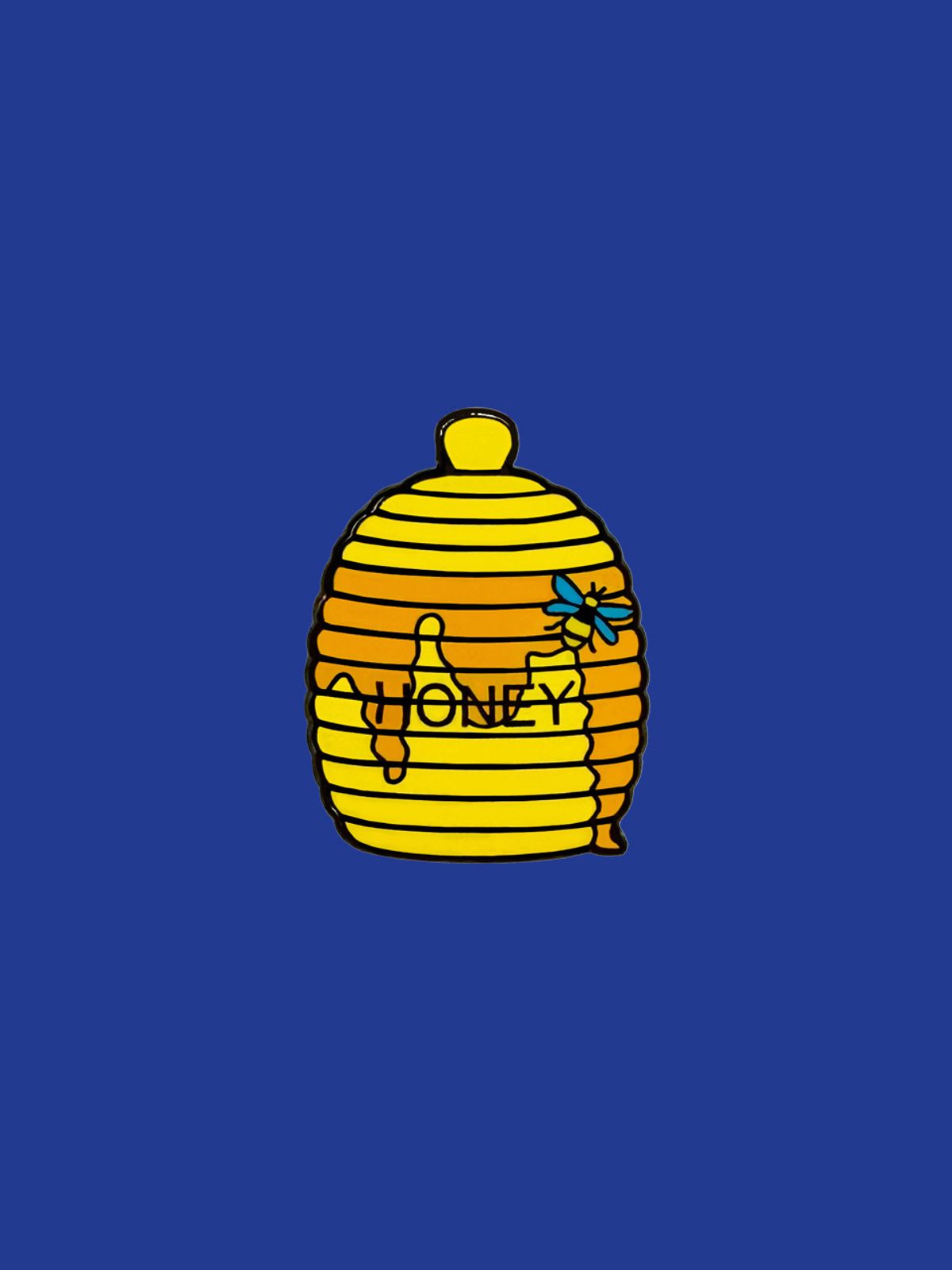 핀덱스(PINDEX) HONEY W/B.B.S 핀 뱃지
