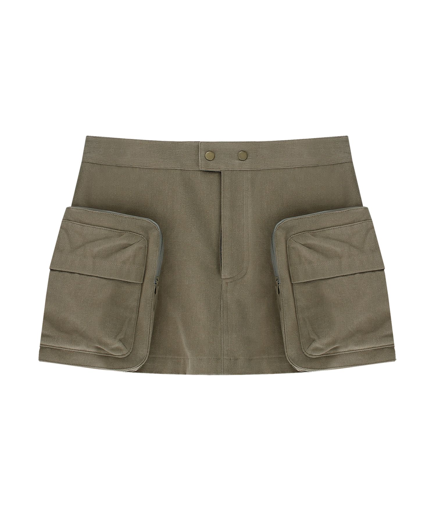 【KASHIKO】Fluffy Cargo Mini Skirt Pants Ivory MUSINSA | KASHIKO Fluffy Cargo Mini Skirt Pants