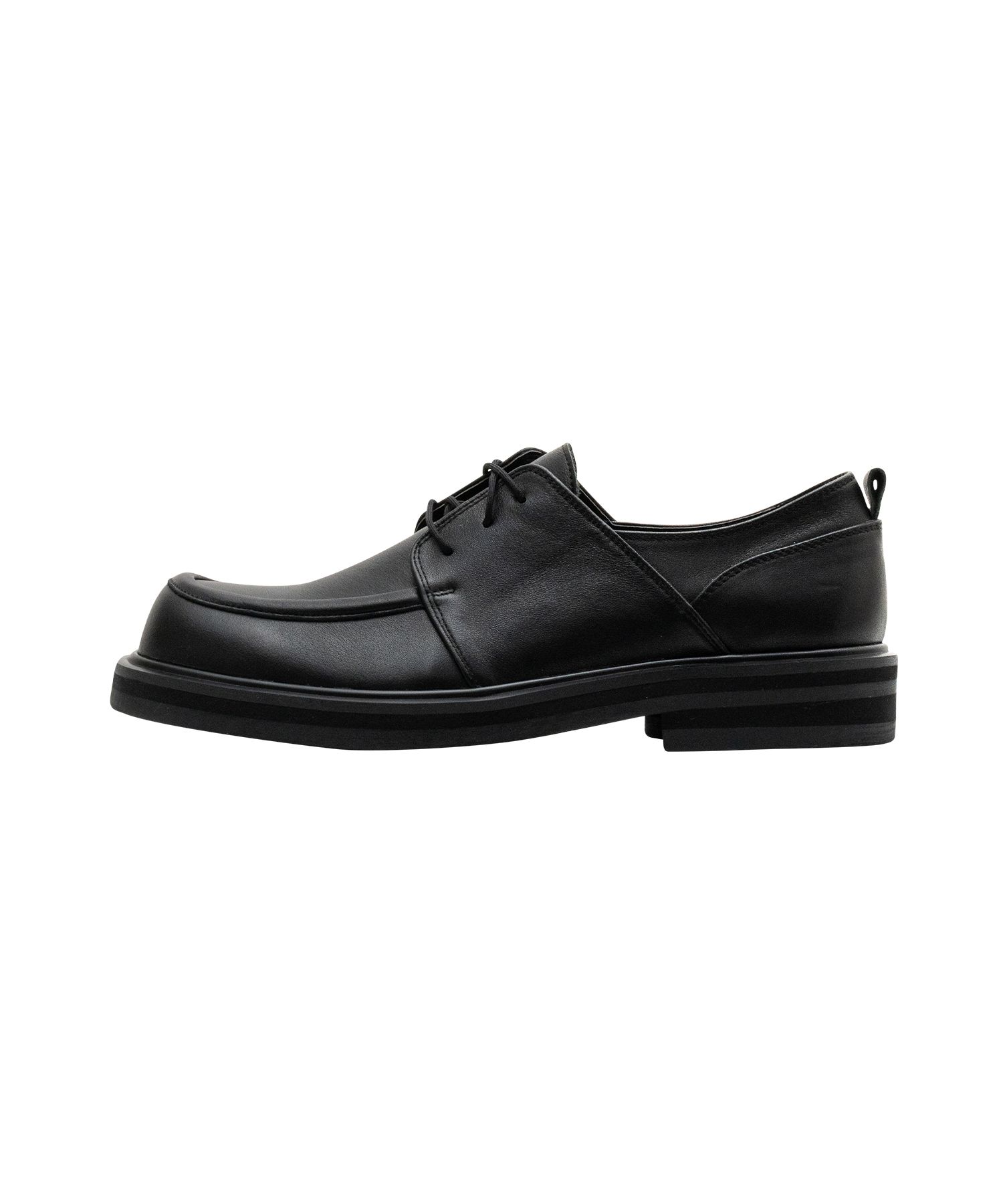 MUSINSA | KRISTIN Harry Cowhide Square Derby Black display picture 1