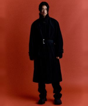 패디드 나일론 맥시 코트 [BLACK]