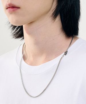 유니섹스 써지컬 스틸 베이직 체인 목걸이 4MM