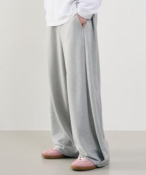 컴피 인버티드 플리츠 스웻 팬츠 [GRAY]