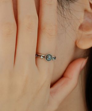 925실버 천연 원석  은반지 루미/ Lumi