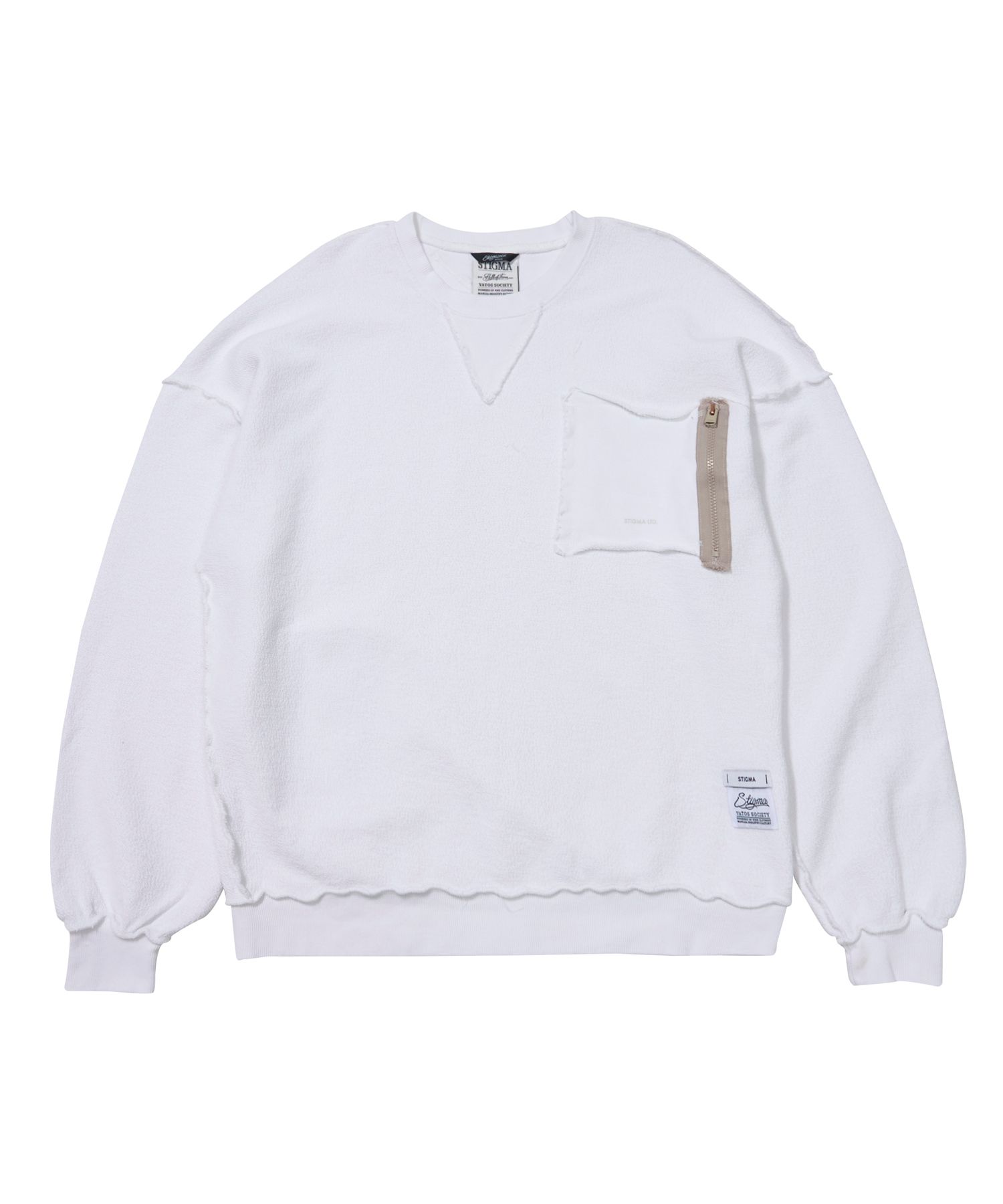 [ STIGMA ]★INSIDEOUT OVERSIZED BIO-WASHED CREWNECK V2 MUSINSA | STIGMA INSIDEOUT OVERSIZED BIO-WASHED CREWNECK V2