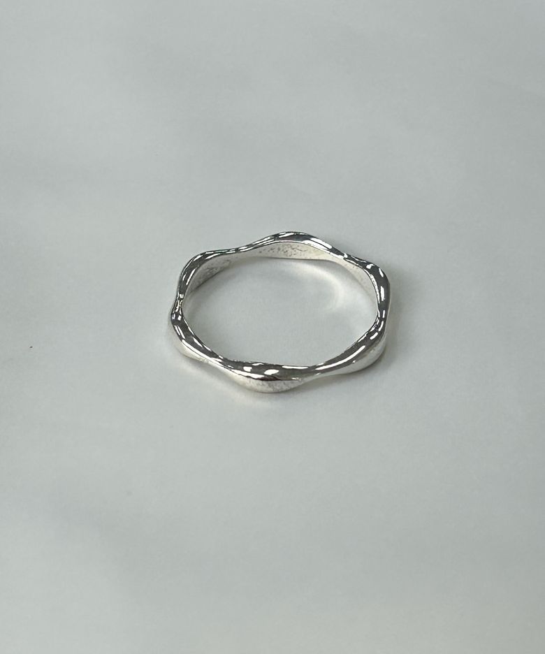 [BARADU 925] Wave volume ring