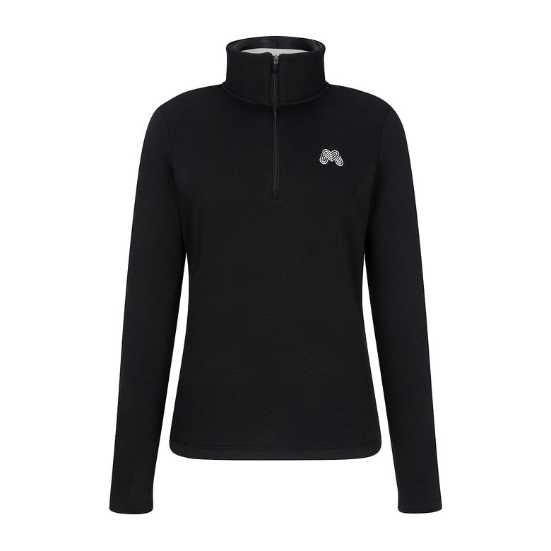 Half Zip-up Collar Shirts_Black