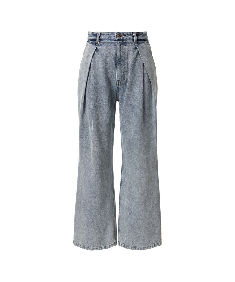 DOUBLE PLEATED JEANS_LIGHT BLUE