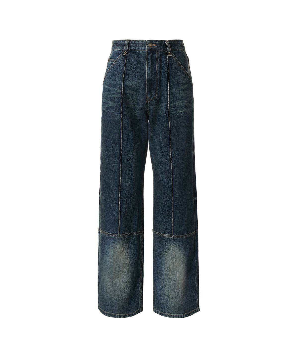 드레(DRAE) WIDE-LEG PANEL JEANS_BLUE
