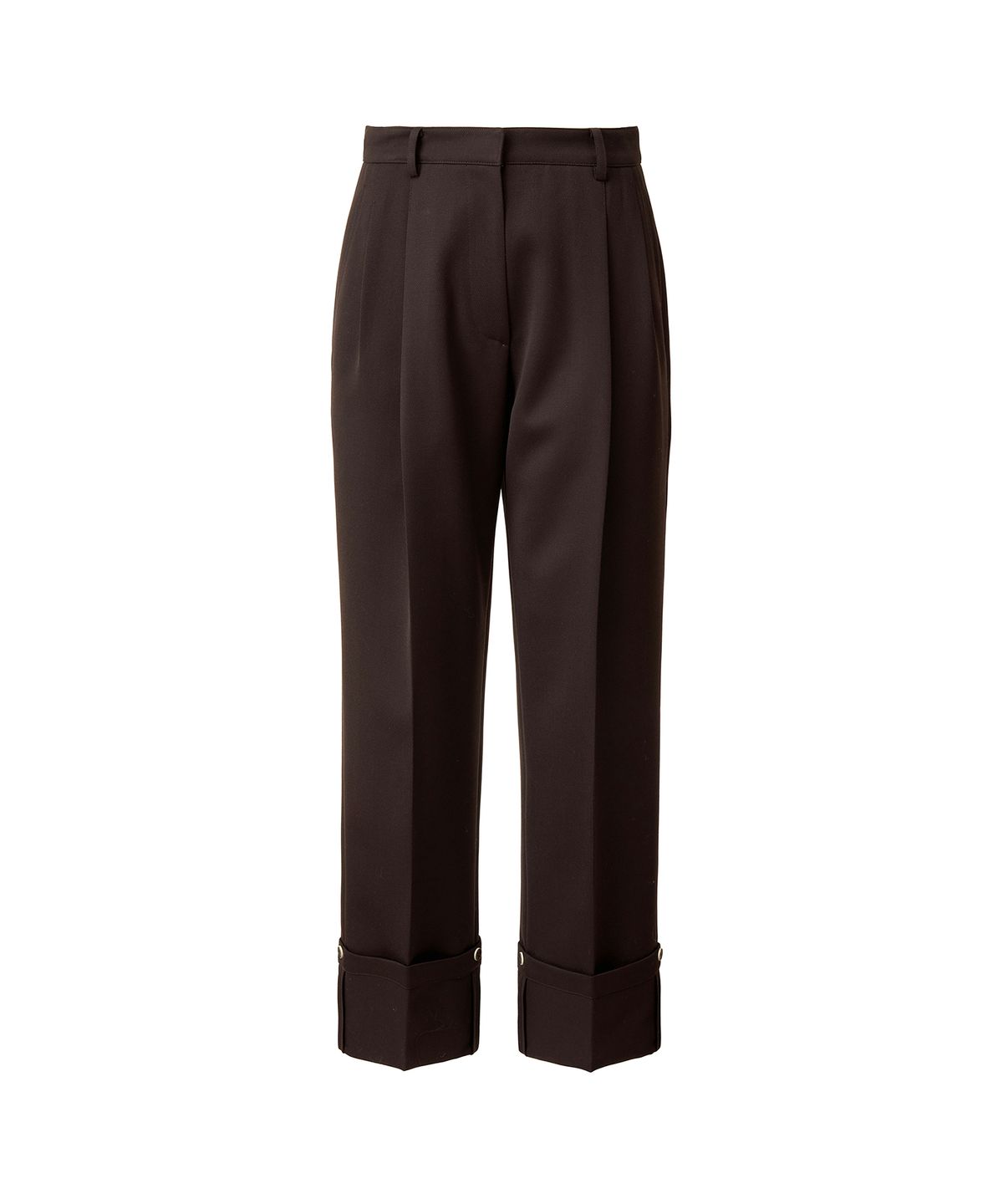 드레(DRAE) WHIP CORD TURN UP PANTS_BROWN