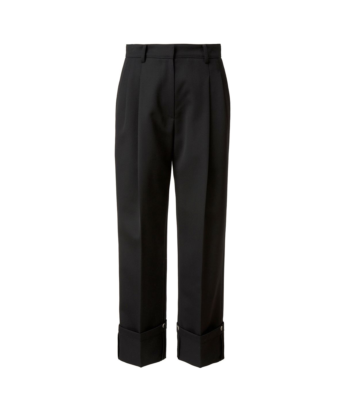 드레(DRAE) WHIP CORD TURN UP PANTS_BLACK