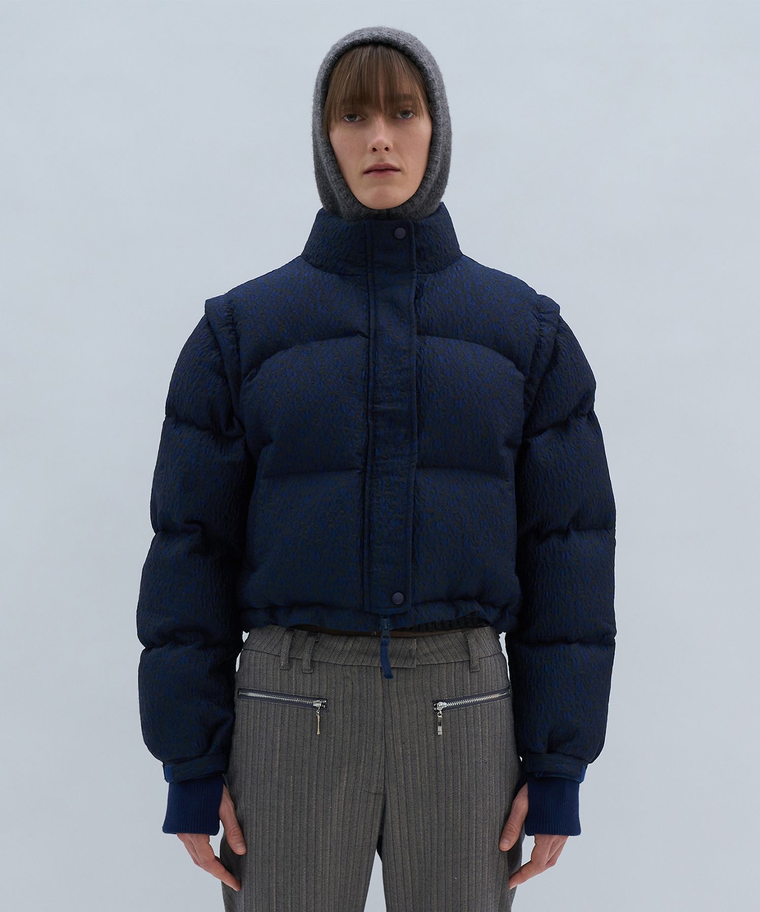 ★関税込★PARTIMENTO★2WAY CROP PUFFER JACKET★ MUSINSA | PARTIMENTO WOMEN 2WAY Crop Puffer Jacket_Black