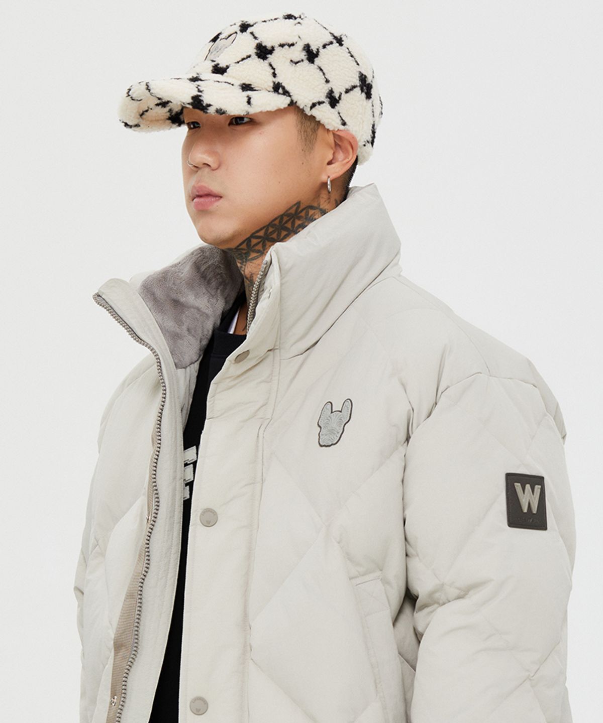 라이프워크(LIFEWORK) 덤블 모노그램 렌티큘러 볼캡
