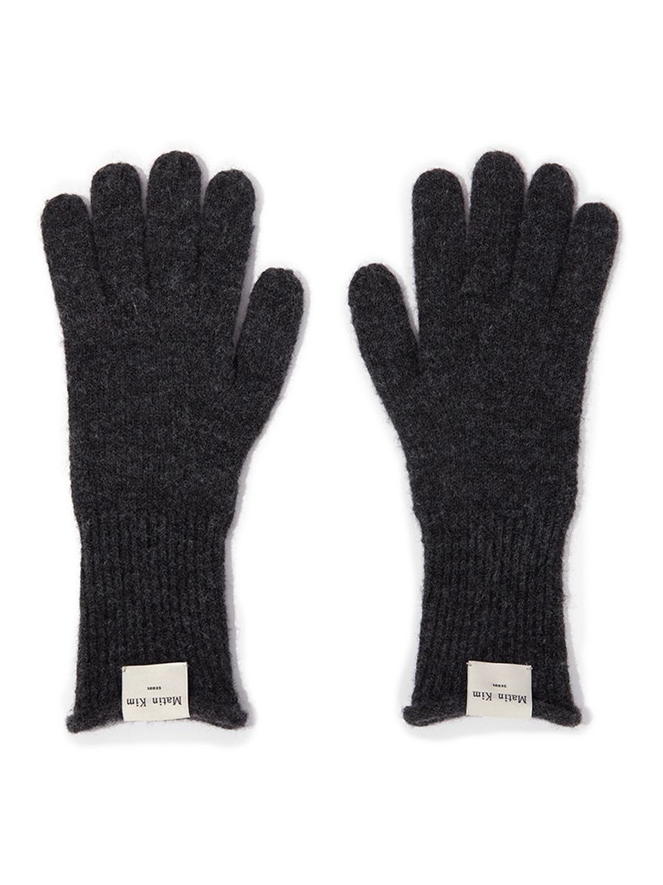 Matin Kim FINGER HOLE KHIT GLOVES チャコール 마뗑킴(MATIN KIM) FINGER HOLE KNIT GLOVES (4 colors) - 사이즈
