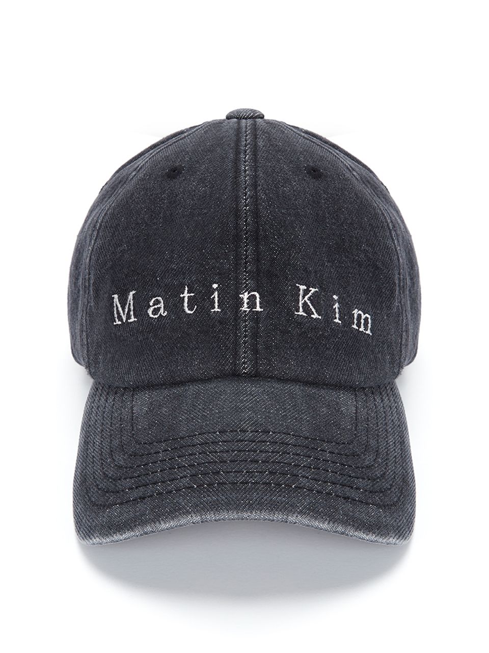 MUSINSA | MATIN KIM MATIN BLACK DENIM BALL CAP IN BLACK